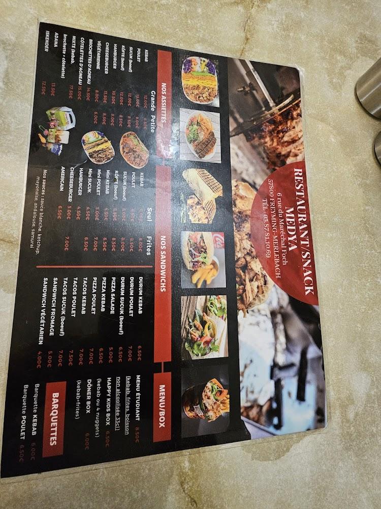Resto Snack Medya (KEBABERIE SARL) - Menu Image 1